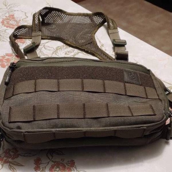 Chest Pack Handmade Zipper Chest Rig Bag Cordura Tactical Gear Chest ...