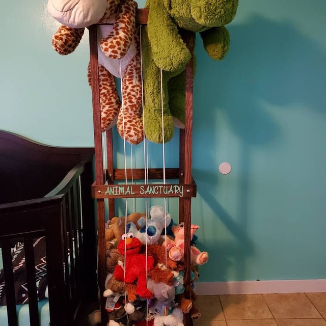  Zayysoha Stuffed Animal Storage Wood Soft Toy Shelf