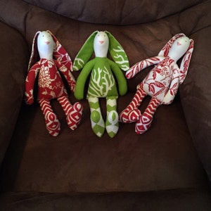 terry cloth stuffed bunny
