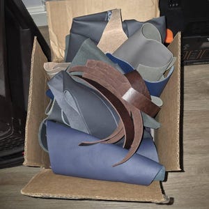 10 lbs. Genuine Leather Scraps