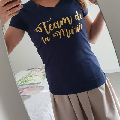 Tee shirt evjf équipe de la mariée team de la mariée EVJF future mariée copines dingues témoin Tee shirt evjf équipe de la mariée team de la mariée EVJF future mariée copines dingues témoin