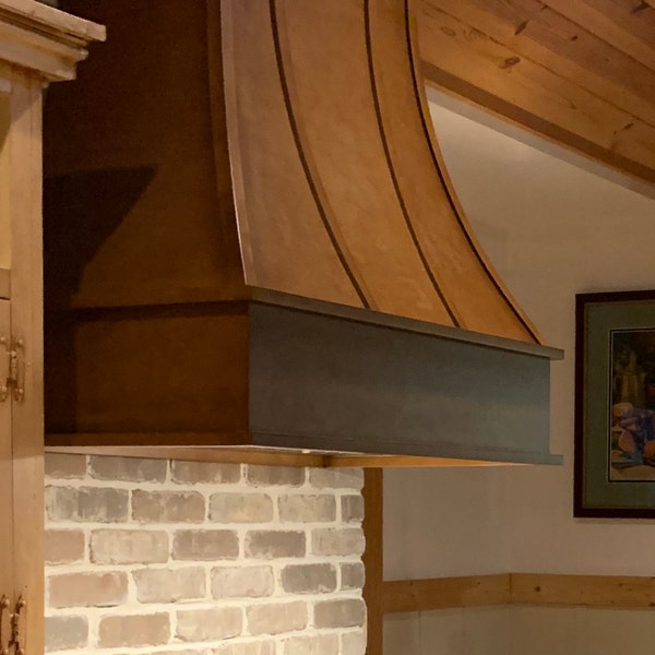 shaker style range hood cabinet