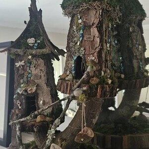 ♡FairyHouse♡複数割引セール♡ 様　2点おまとめ Handmade Double Pixie House, Personalized Garden Decor, Custom
