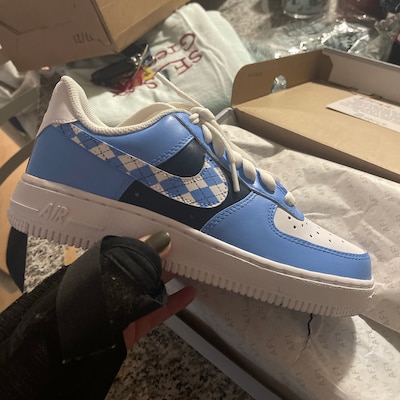 custom plaid air force 1