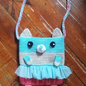 Cute Cats Bag Crochet Pattern, Crochet Bag Pattern, Crochet Tote Bag ...