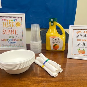 Teacher and Staff Appreciation Week Editable Sign, Instant Download ...