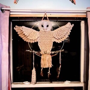 Barn Owl Wall Hanging Crochet Pattern PDF File - Etsy