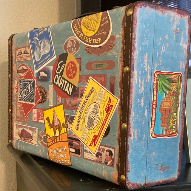 more vintage travel stickers, 1930-1950