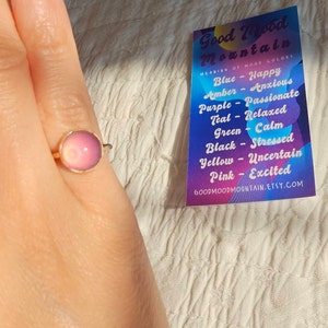Mood Ring, 14kt Gold, Color Changing Stone