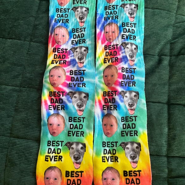 Custom Father's Day Socks, Custom Face Socks, Personalized Socks, Gifts ...