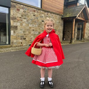 Red Riding Hood Costume, Red Outfit and Cape for Toddler - Etsy