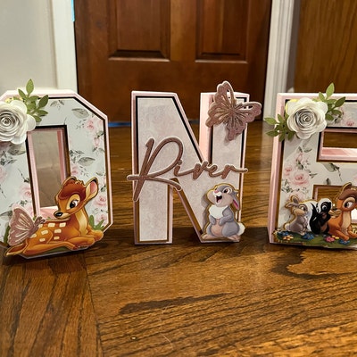 Bambi Party Decorations, Bambi 3D Letters, Bambi Party, Personalized 3D ...
