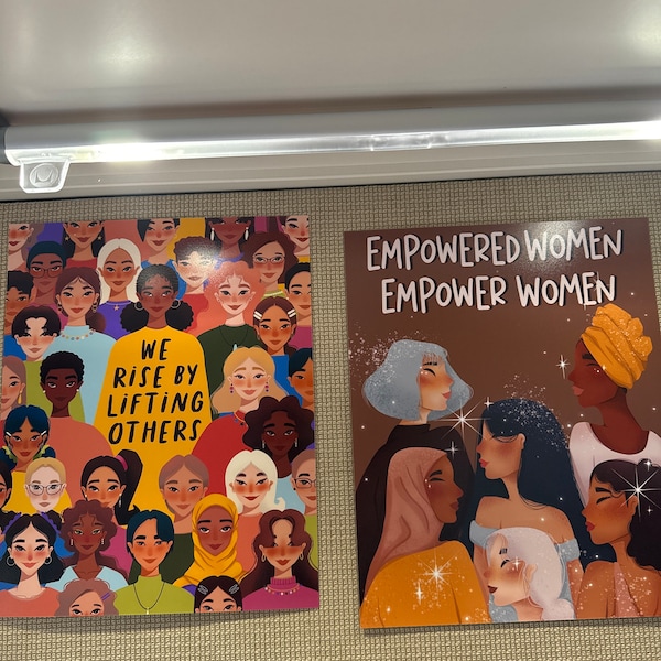 We Rise by Lifting Others PRINT || Teacher Gift, Feminist Art, Women ...