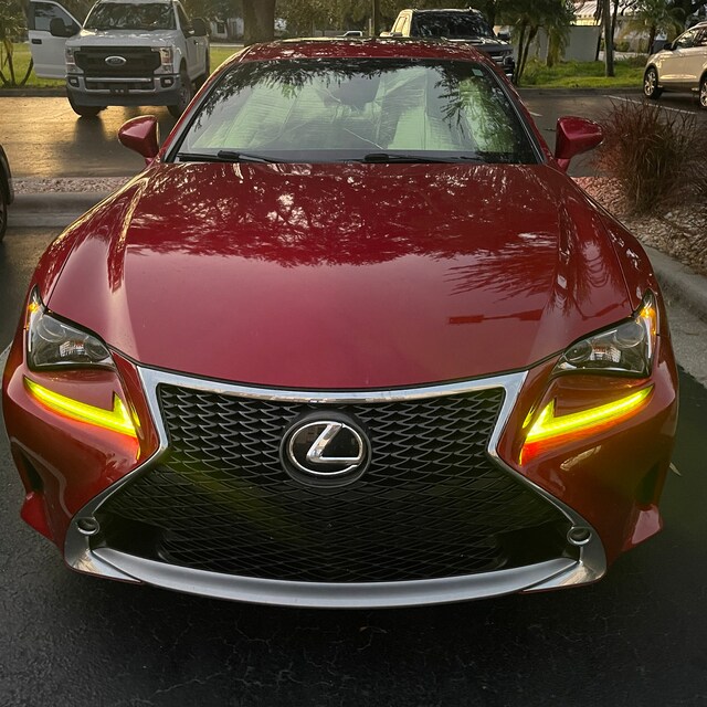 HDUSA for Lexus RC 2015-2018 Drl Front Head Light Precut Yellow