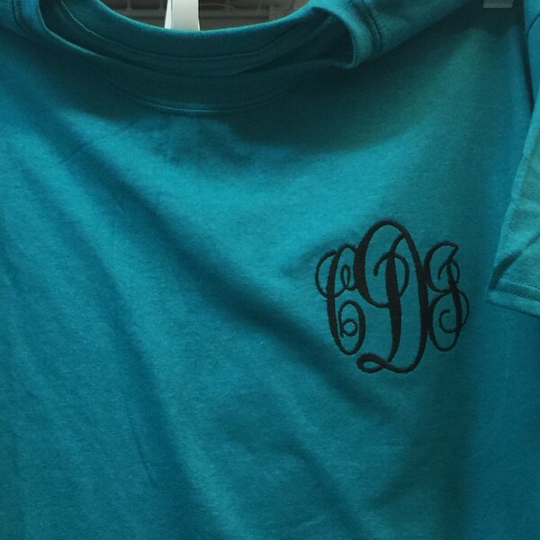 Scripty Monogram Font Embroidery File - 26 Letters -2 Sizes 2.75" & 1. ...