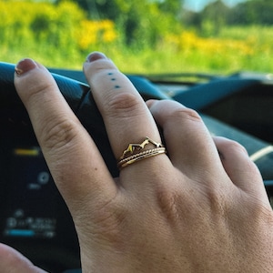 Michelle Lenae S Calm Rings For Women Mountain Jewelry Stackable