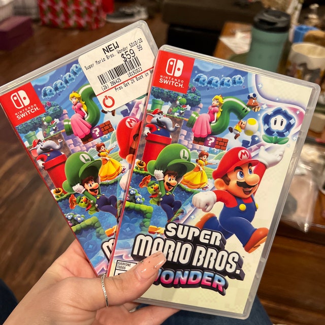 Super Mario Bros. Wonder Cover Art: Replacement Insert / Case for