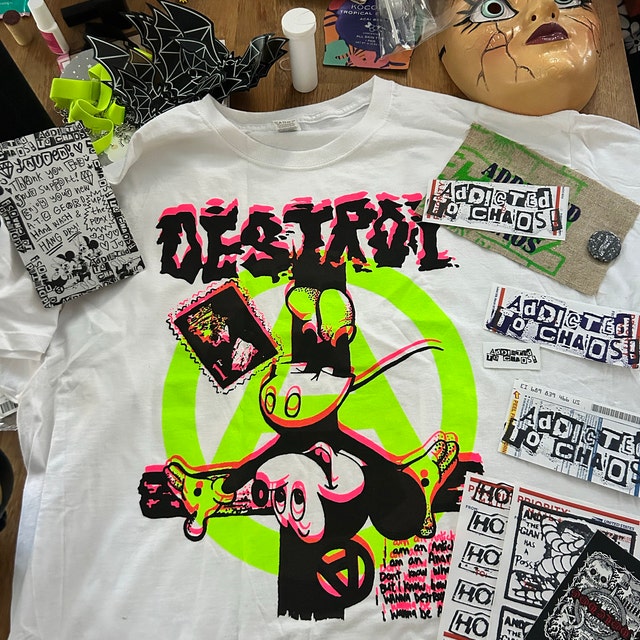 Crucified MICK-E Destroy Shirt Seditionaries Style T-shirt by