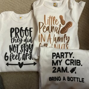 Party at My Crib Bodysuit, Funny Baby Clothes, Cute Bodysuit, Baby Boy ...