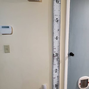 DIY Growth Chart Ruler Vinyl Decal Kit Double Sided Style Large s Etsy