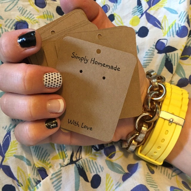 Earring Tags Cards Personalized with Your Logo or Custom Etsy