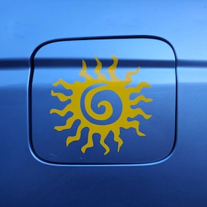 Adesivo In Vinile A Forma Di Sole A Spirale / Adesivo Da Strofinare - 14 Colori Disponibili (5" X 5") - Italia - Foto 4