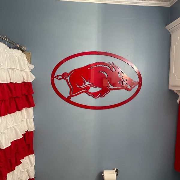 Small Razorback Wall Art - Etsy