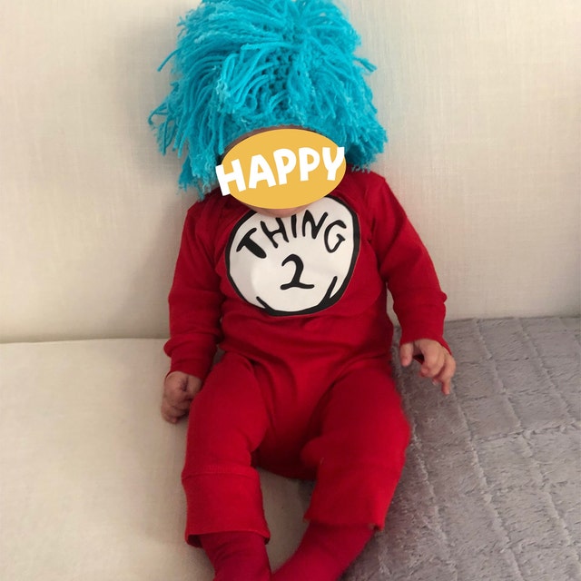 Thing One and Thing Two Baby Onesie Etsy
