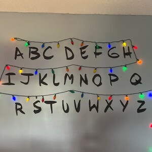 PRINTABLE: Stranger Things Letters - Etsy