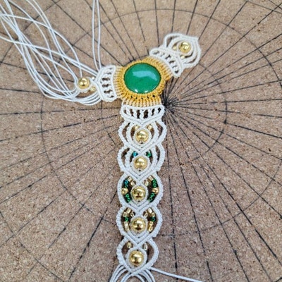 Micro Macrame Tutorial DIY Flower Bracelet Beaded Macrame - Etsy