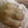 Open Initial Ring Monogram Ring Name Ring Personalized - Etsy