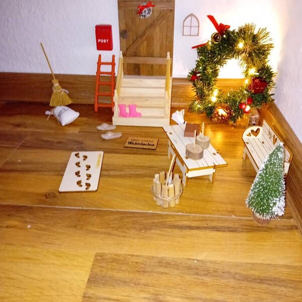 Produktbild von Snyvpra Wichtel Geschenke Set Mit Karte Und Geschenkbox, Magischer Glücksbringer Stein Als Wichtelzubehör Für Kinder, Perfekt Als Inhalt Adventskalender Kinder Und Weihnachten Geschenkidee