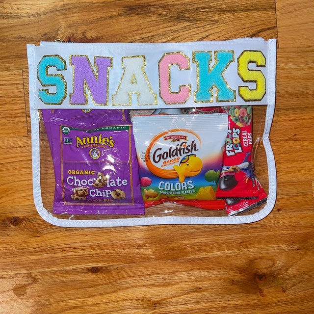 Stylische Chenille-Snacktasche Aus Transparentem Nylon Mit Reißverschluss – Praktische Kosmetik- Und Reisetasche Für Unterwegs