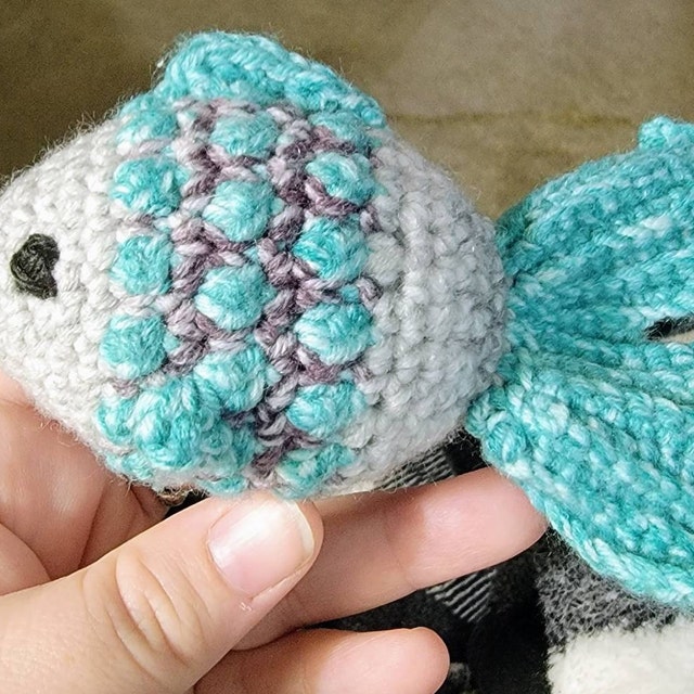 Mosaic Goldfish · Free Amigurumi Crochet Pattern - Sweet Softies