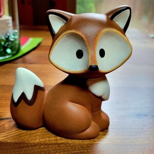 Ceramic Fox - for Fox Sake - Fox Home Decor - Fox Yard Art - Cute