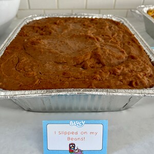 Bluey Printable Food Tent Snack Labels for Blue Y and Bingo Birthday ...