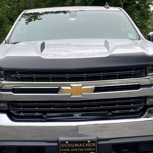 Matte Black Vinyl Tailgate BowTie Emblem Overlay For Chevy Silverado (2014-2018) - BAM-CH-1418-TG-BOW-M-BLACK