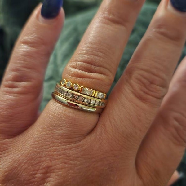 Morse Code Birthstone Ring by Caitlyn Minimalist • Custom Initial Ring ...