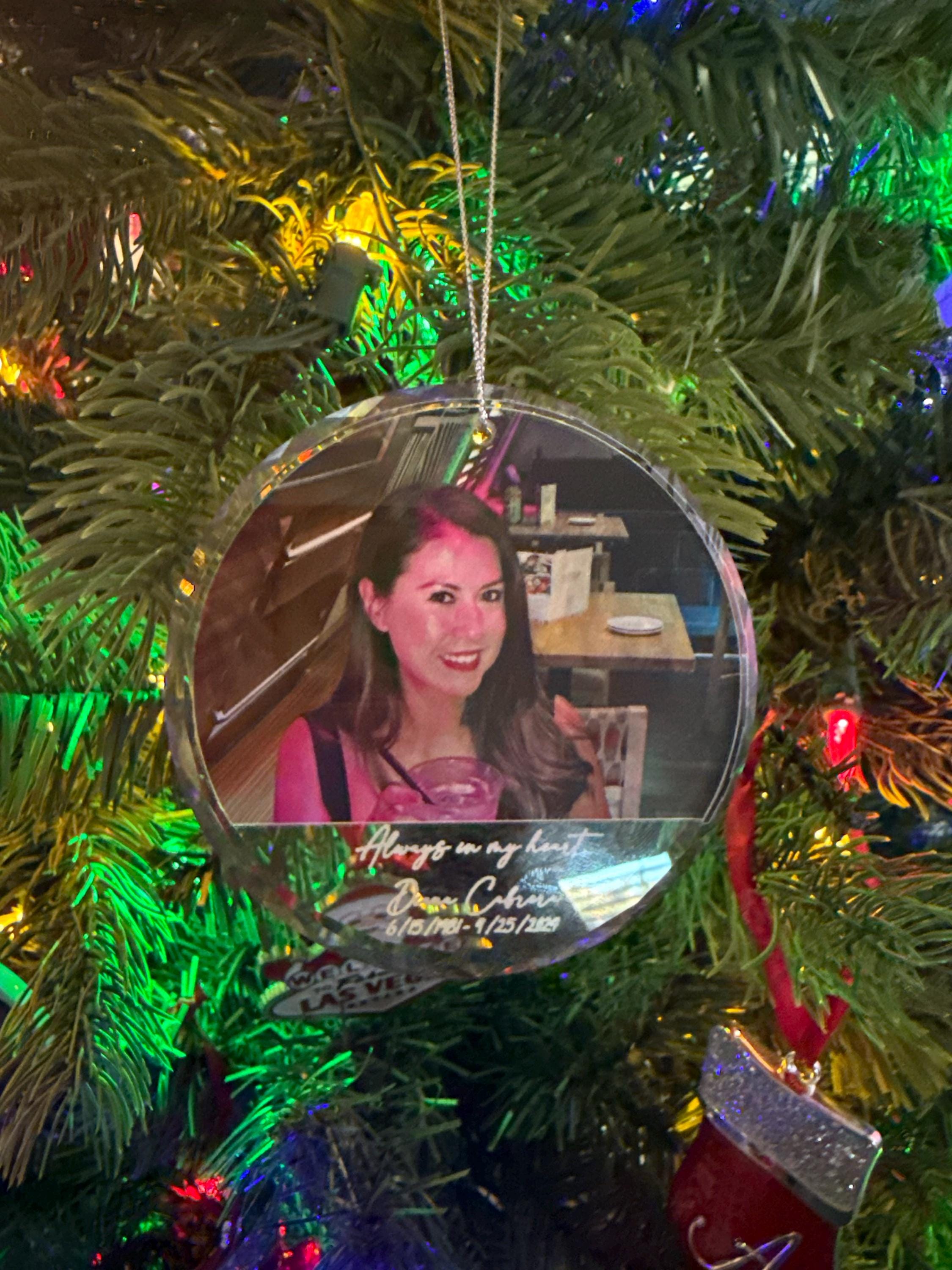 Personalized Photo Ornament, Custom Picture Ornament, Couple Ornament, Couples Gifts, Unique Ornament, Glass Ornament, Keepsake Ornament