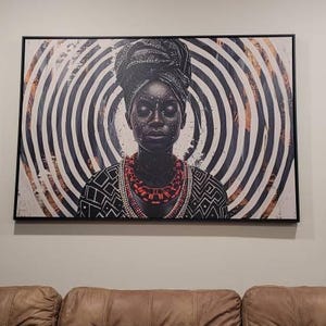 Spirals of Serenity Queen - Sakeem Gibbs: African Queen Art