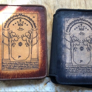 Kindle Leather Cover Autumn Tree Customizable Free - Etsy