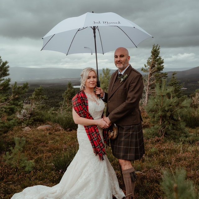 personalised wedding umbrellas
