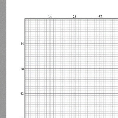 Perfectly Scaled and Precise Printable Graph Paper 4/4 1/4 Inch 4 Lines ...