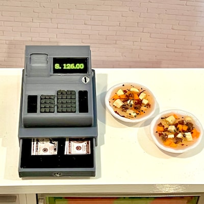 1:6 Scale Food Service Meatballs in Sauce / Potatoes / Mashed Potatoes ...