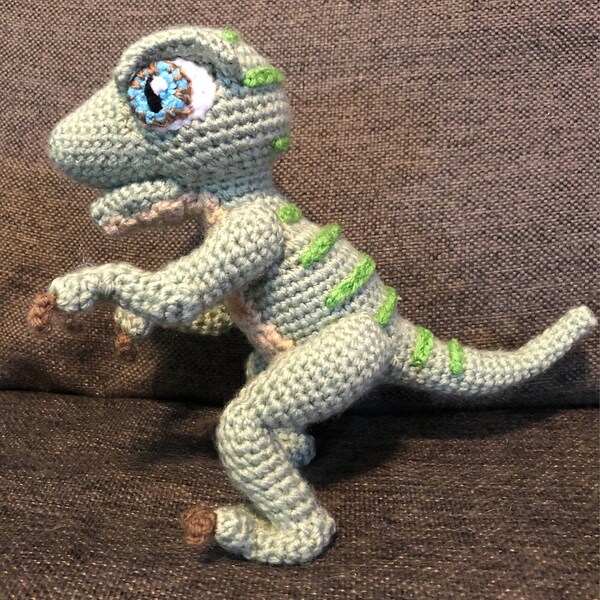 Crochet PATTERN No 1909 Baby Raptor Realistic Dinosaur Pattern by ...