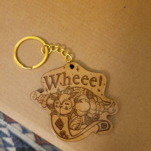 Expedition 33 Esquie Whoo Whee Keychain – Handmade Wood Gift for