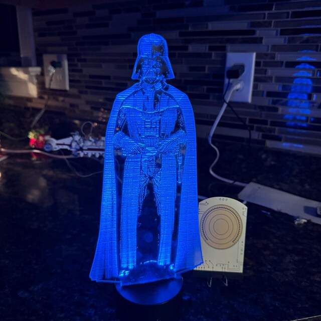ネオンサイン　ダースベイダー　LED ライト　スターウォーズ　調光可能 Darth Vader Star Wars Room Neon Sign - LED LAB CAVE