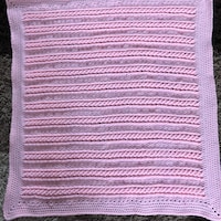 Crochet Easy Beginner Cable Blanket Tutorial With Written Pattern ...