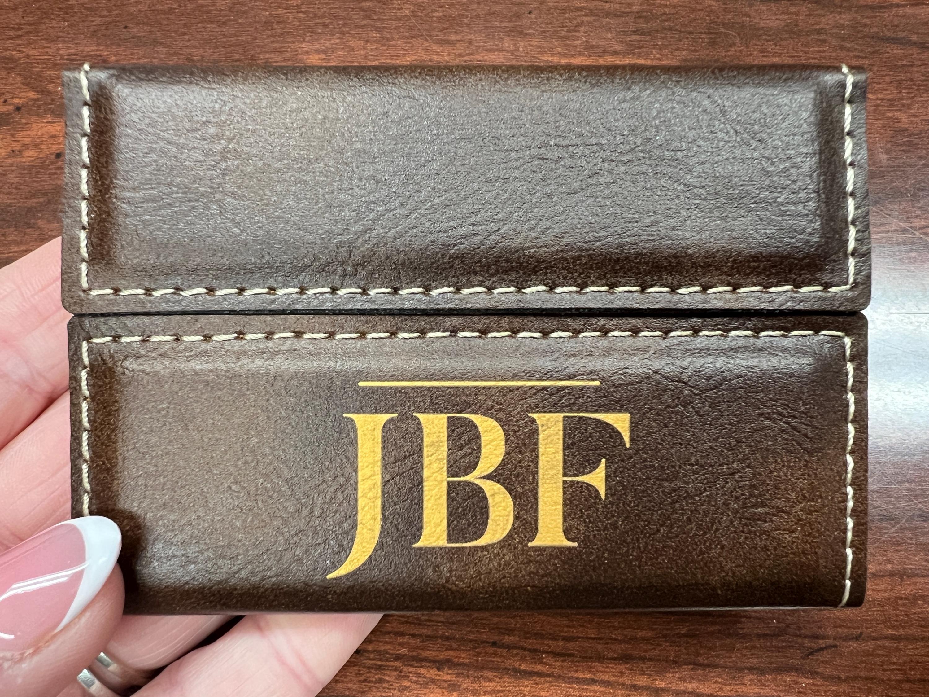 Personalized Business Card Case, Leather Business Card Holder, Engraved Leather with Name, Corporate Gift, Businessman Gift, Office Gift