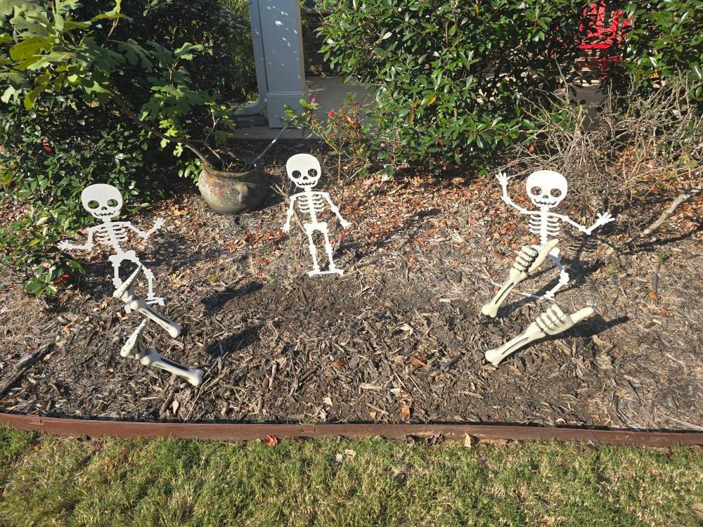 Skeleton Metal Yard Stakes, Halloween Decor, Halloween Yard Decoration, Halloween Yard Decor